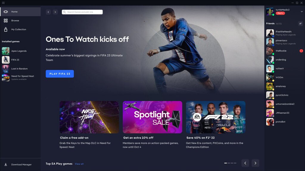 EA le mete una patada en el pecho a Origin y lanza su nueva app para PC EA le mete una patada en el pecho a Origin y lanza su nueva app para PC