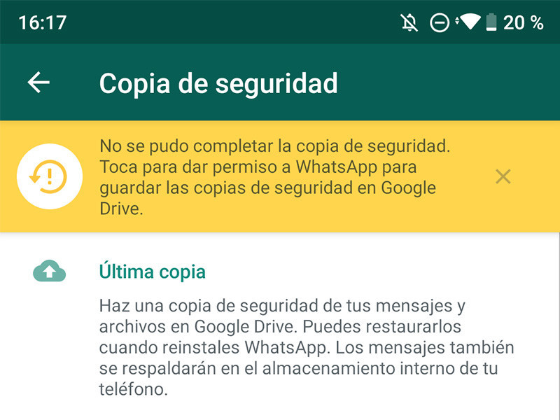Dónde está la copia de seguridad de WhatsApp en Google Drive y para qué