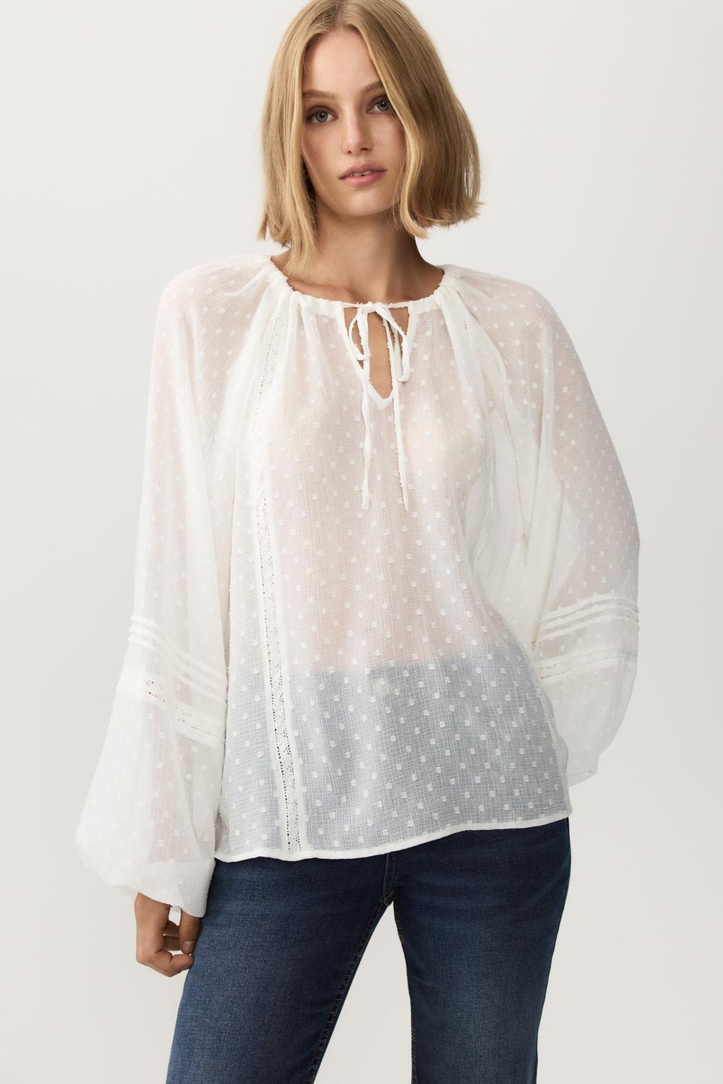 Blusa de plumeti
