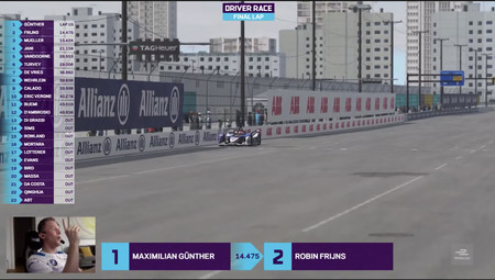 La Fórmula E sigue activa en el mundo virtual y Max Gunther de BMW da cátedra al volante