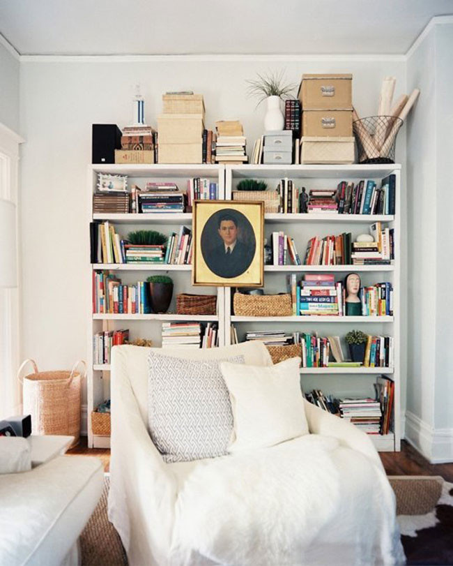 7 ideas para integrar librerías en tu casa