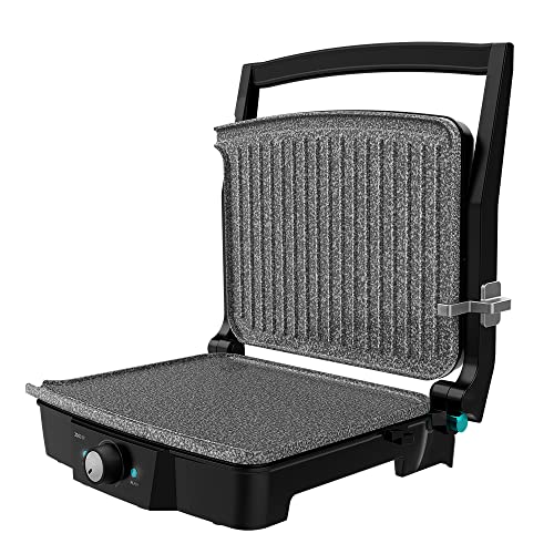 Cecotec Parrilla Eléctrica Rock’nGrill 2000 Stone Ceramic Mix&Grill. 2000 W