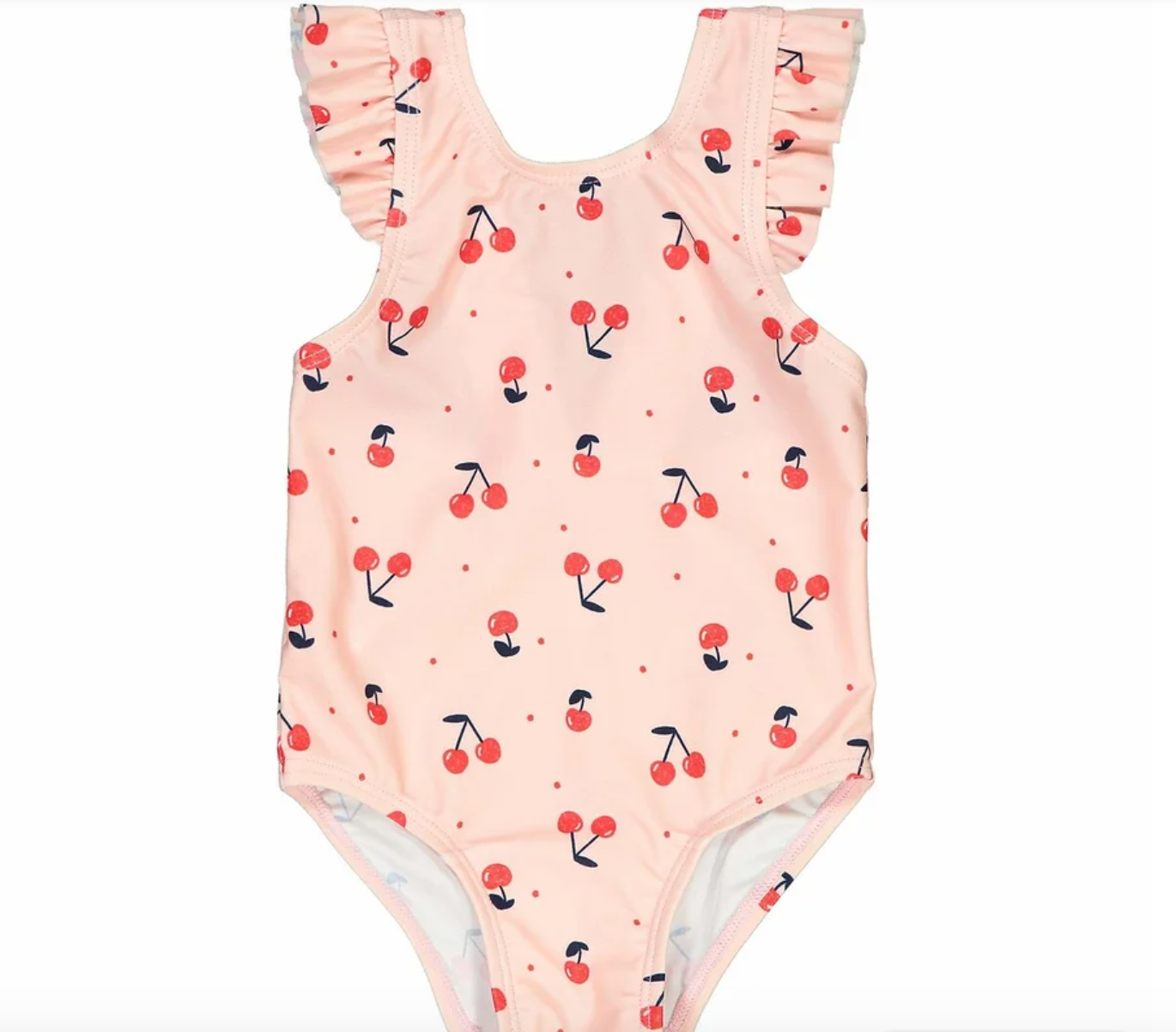 Bañador estampado con volantes en los tirantes