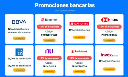 Promociones Bancarias Prime Day 2025 Amazon Mexico