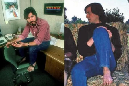Steve Jobs Descalzo