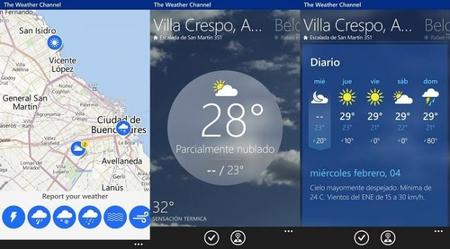 The Weather Channel se actualiza y cambia el diseño de su aplicación