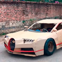 El que no tiene un Bugatti Chiron en su garaje es porque no quiere: ojo a estas réplicas de cartón de superdeportivos