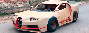 El que no tiene un Bugatti Chiron en su garaje es porque no quiere: ojo a estas réplicas de cartón de superdeportivos