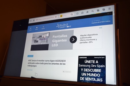 Navegador Firefox en Panasonic TX-50DX800E