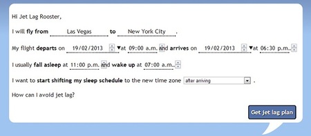 Jet Lag Rooster, una web que ayuda al viajero a sobrellevar el jet lag 