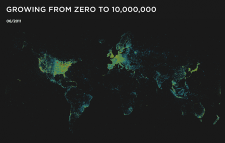 Foursquare ya tiene oficialmente 10 millones de usuarios