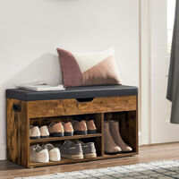 Llega el banco con zapatero de estilo rústico que podemos colocar en cualquier habitación y además está a mitad de precio  