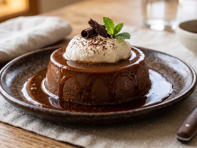 Cómo hacer un postre tipo flan de chocolate con solo 3 ingredientes: queda ultra cremoso y no lleva huevo