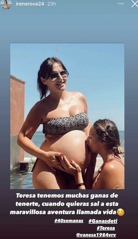 Irene Rosales junto a su hermana 