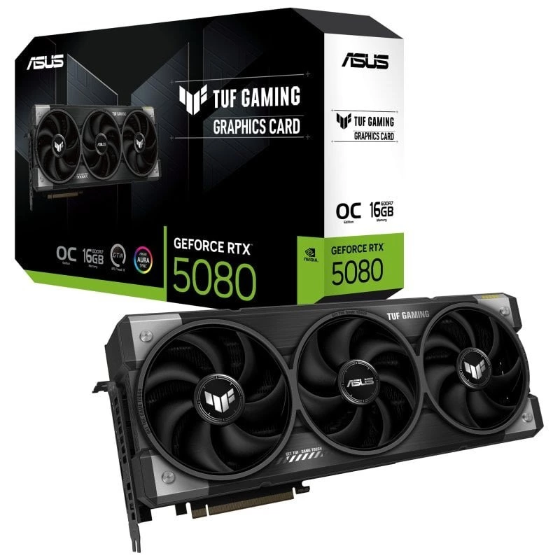 ASUS TUF Gaming GeForce RTX 5080 OC 16GB GDDR7 Reflex 2 RTX AI DLSS4