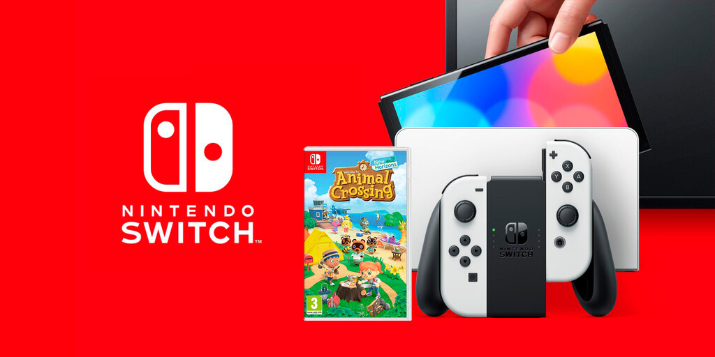 Aprovecha esta oferta de la Nintendo Switch OLED y llévate Animal Crossing: New Horizons prácticamente gratis Aprovecha esta oferta de la Nintendo Switch OLED y llévate Animal Crossing: New Horizons prácticamente gratis