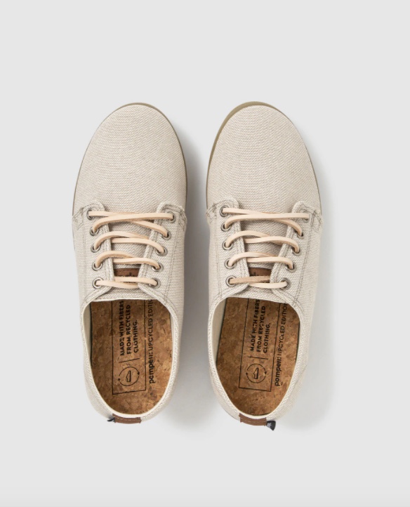 Zapatillas de lona de hombre Pompeii en color crudo