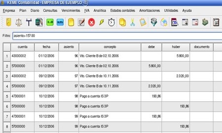 Keme Contabilidad, software de contabilidad gratuito