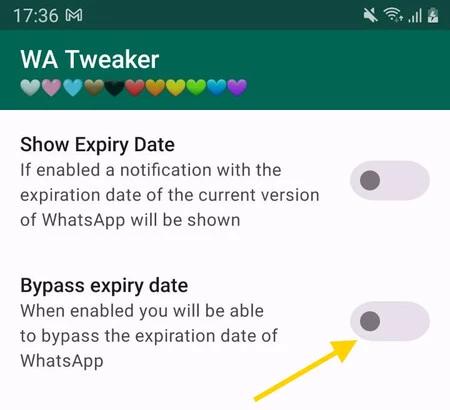 WaTweaker にはこれに最適な調整機能があります...ただし、Lollipop も必要です