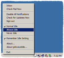 Cambia tu estado en Google Talk