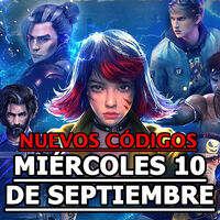 Free Fire MAX, códigos gratuitos del Miércoles 10 de septiembre 