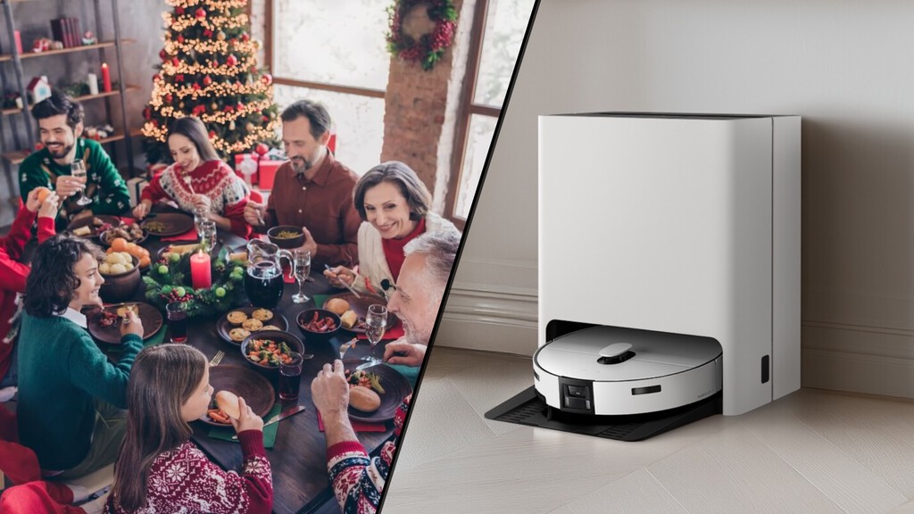 La limpieza después de las cenas de Navidad y Nochevieja es un engorro. En casa, con estos ajustes se la dejamos al robot aspirador