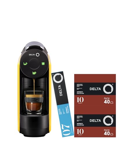 Delta Q | Cafetera Cápsulas MiniQool Amarillo 19 Bares 0,6 L