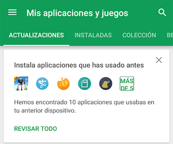 Google Play ahora te recuerda las aplicaciones instaladas en tu antiguo ...