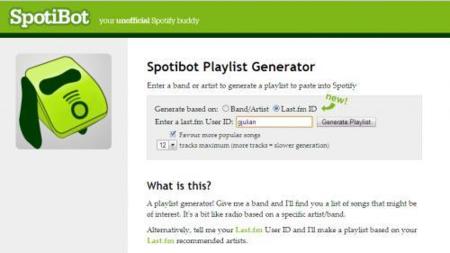 Spotibot se integra con Last.fm para crear listas de reproducción