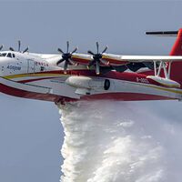 A China faz tudo em grande escala: seu novo avião anfíbio de combate a incêndios é o maior do mundo; ele pode transportar o dobro de água que um avião da Força Aérea Espanhola 