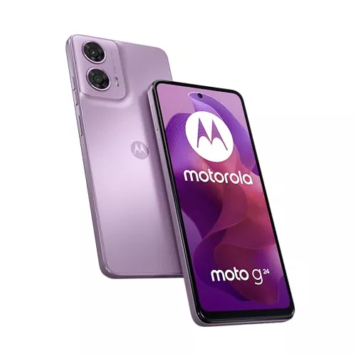 Motorola g24、8/128、6.56 インチおよび 90Hz HD+ スクリーン、5000 mAh、TurboPower 15 搭載