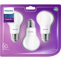 Pack de 3 bombillas LED Philips E27, de 8W y 806 lúmenes, por 10,99 euros