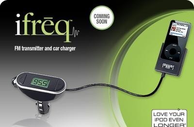 iFreq, transmisor y cargador para el iPod nano