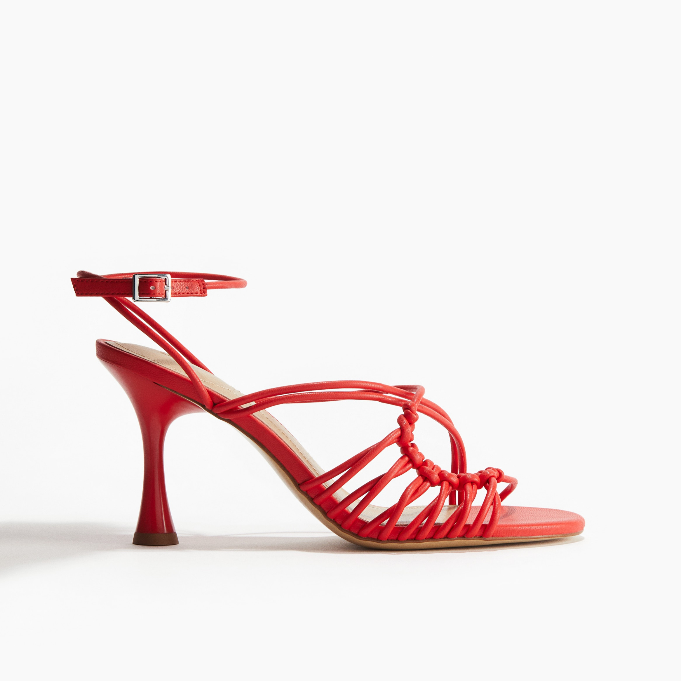 Sandalias de tacón con tiras