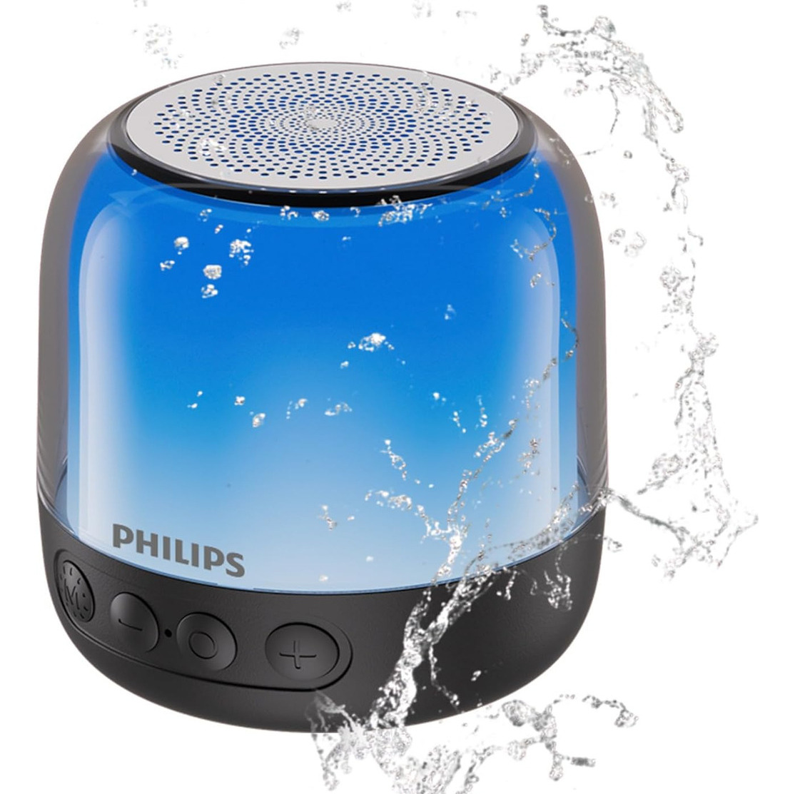 Philips Bocina Bluetooth Portátil, Luces Rgb, Bluetooth 5.3 Altavoz Inalámbrico, Sonido Estéreo Hd