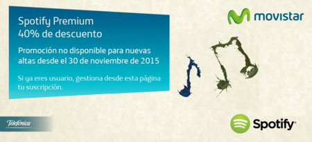Movistar deja de ofrecer el 40% de descuento en Spotify Premium
