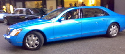 Maybach 62 azul en Londres