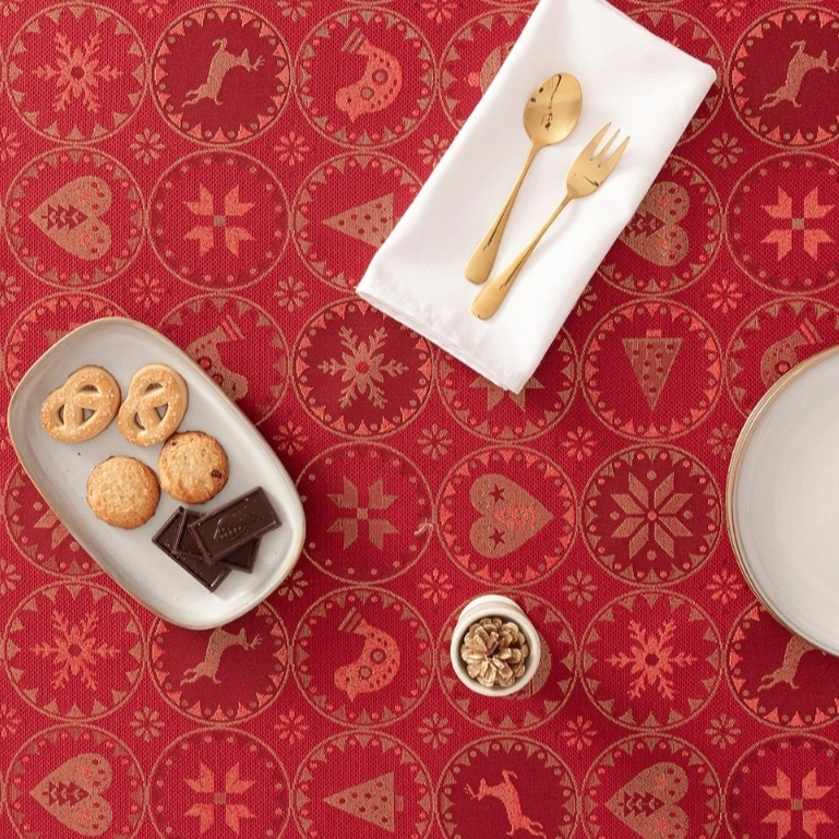 Mantel jacquard navidad Ballcry