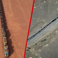 Las brutales imágenes por satélite del tren de hierro: 700 kilómetros de viaje extremo a 50 grados y cubierto de hierro