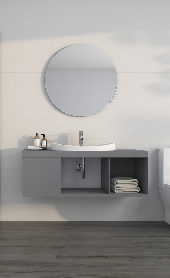 Luz retráctil en el espejo del baño, aliada perfecta para lograr un