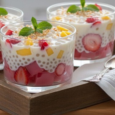 Gelatina cremosa de 3 leches con tapioca: un postre fresco del canal Rashel Román Recetas