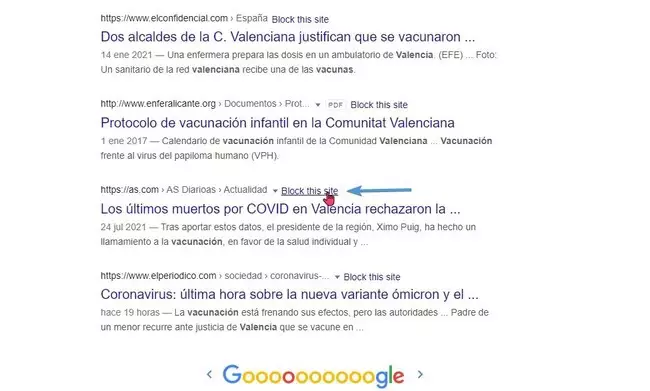 Bloquear Sitio