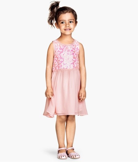 vestido gasa lentejuelas hym