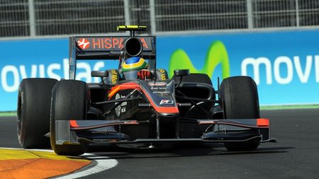 GP de Europa 2010: Hispania Racing Team sufre contra sus rivales