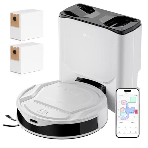 Lefant M210 Plus Robot Aspirador y Fregasuelos, Autovaciado 75 Días, 150min Autonomía