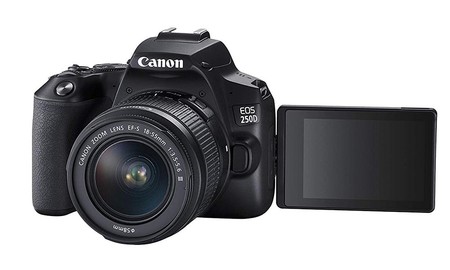 La reflex más pequeña, la EOS 250D de Canon, en eBay, de importación y con el cupón PDESCUENTO10, sólo cuesta 418,88 euros