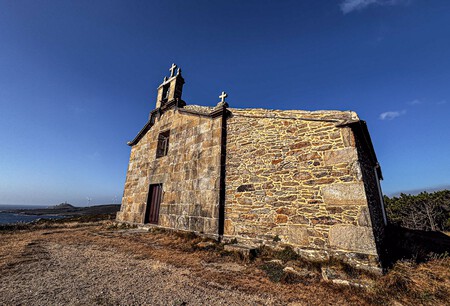 Pueblo Pesquero Bonito Galicia Otoño
