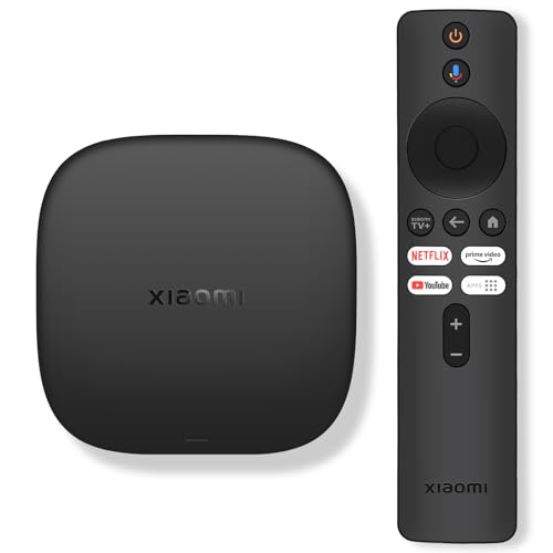 Xiaomi TV Box S (3nd Gen), 4K Ultra HD Streaming Media Player, 2GB RAM, 32GB Memoria Smart TV Box, Soporta Google TV, Dolby Vision, HDR10+, Dolby Atmos, DTS-X, Wireless Projection, WiFi 6, Negro