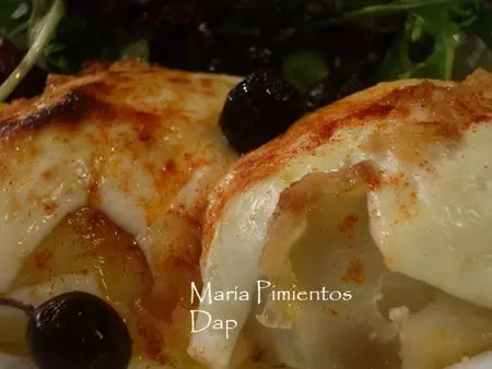 Patatas con queso fresco al horno. Receta
