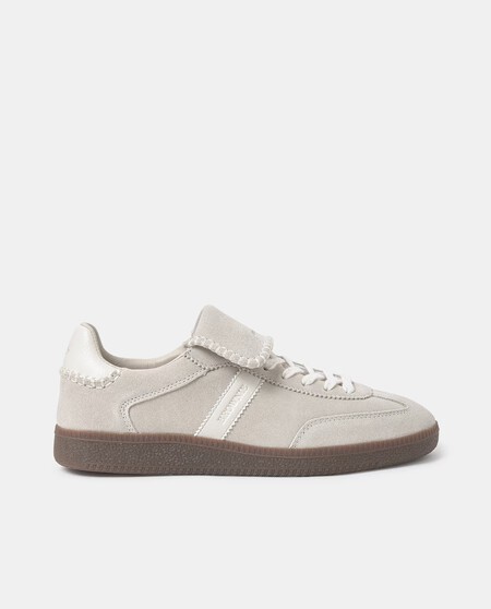 Zapatillas Clon Adidas Brownie Bonitas Elegantes Color Neutro Minimalistas Ante